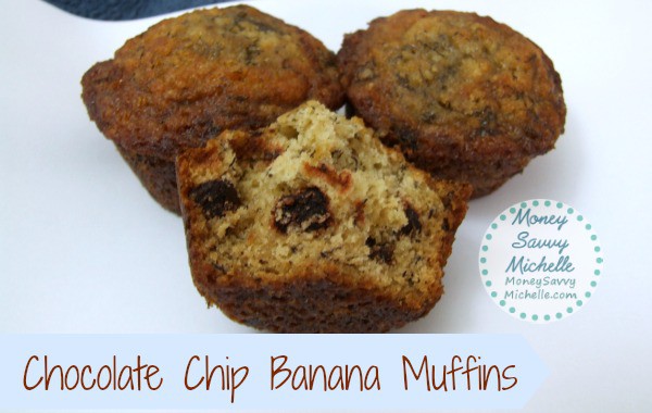 Chocolate Chip Banana Muffins Recipe