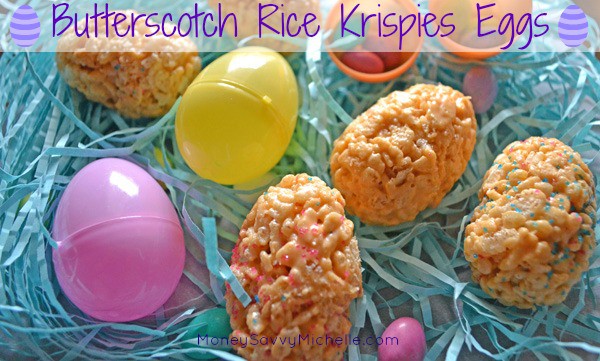 Butterscotch Rice Krispies Eggs