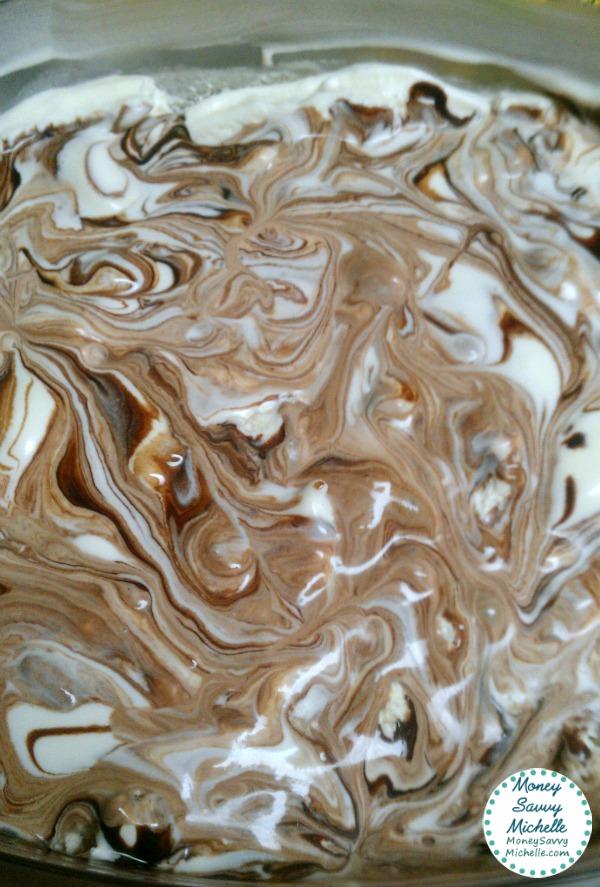 Homemade Vanilla Fudge Swirl Ice Cream