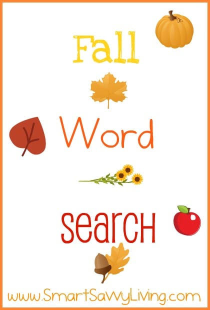 Free Printable Fall Word Search