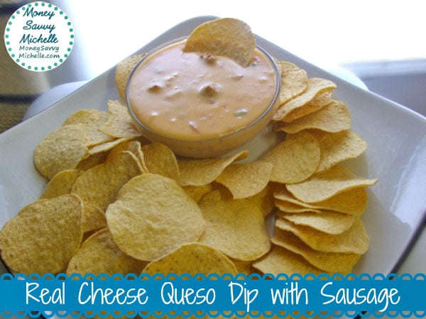 Real Cheese Queso Dip with Sausage