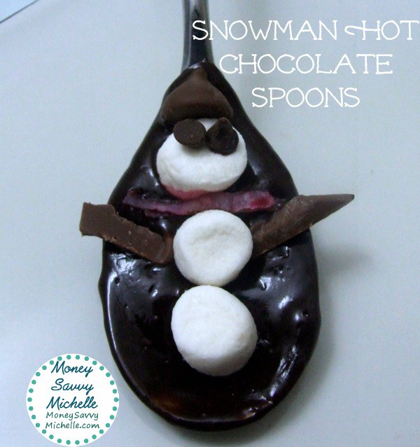 Snowman Hot Chocolate Spoons Recipe #shop