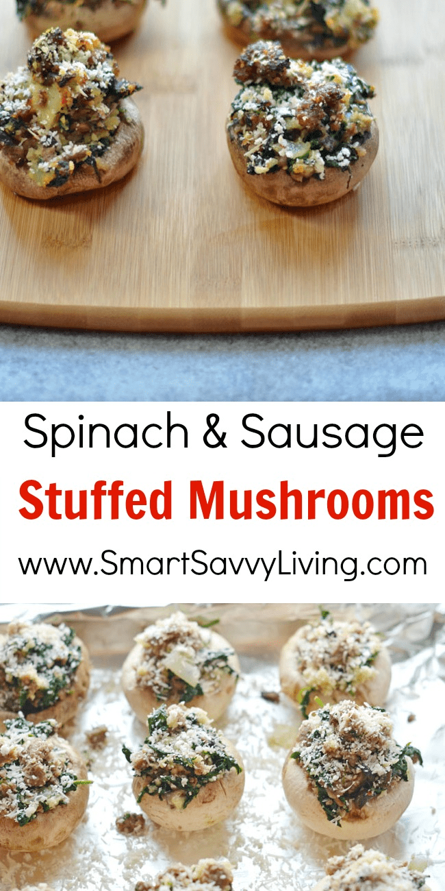 spinach and sausage stuffed mushrooms recipe 2