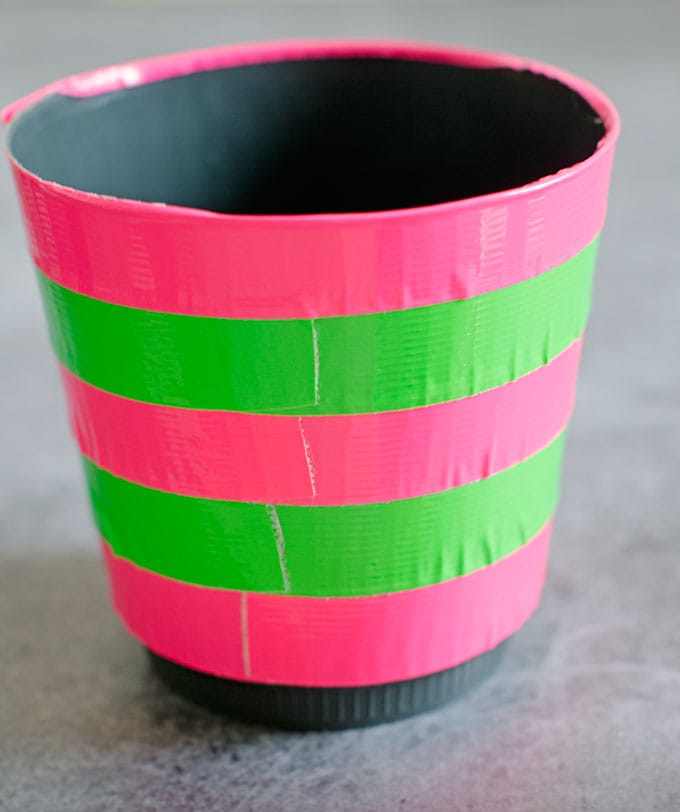 These Duck Tape® Flower Pots with Bow make a great Mother’s Day gift idea, Spring gift idea or just because gift!