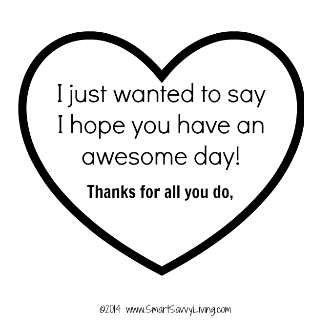 I hope you have an awesome day printable