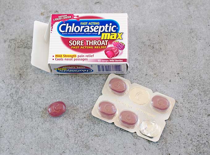 Chloraseptic Lozenges - One of 5 Things to Have on Hand In Case You Get Sick