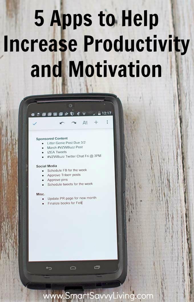5 Apps to Help Increase Productivity and Motivation
