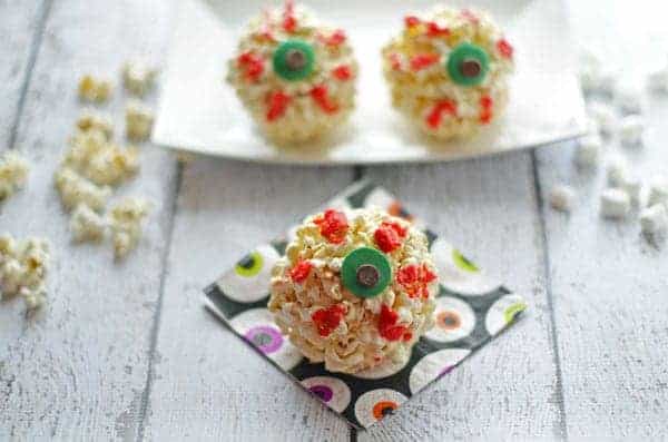 Looking for a fun Halloween dessert recipe that's a little spooky? Check out our Halloween Eyeball Popcorn Balls recipe!