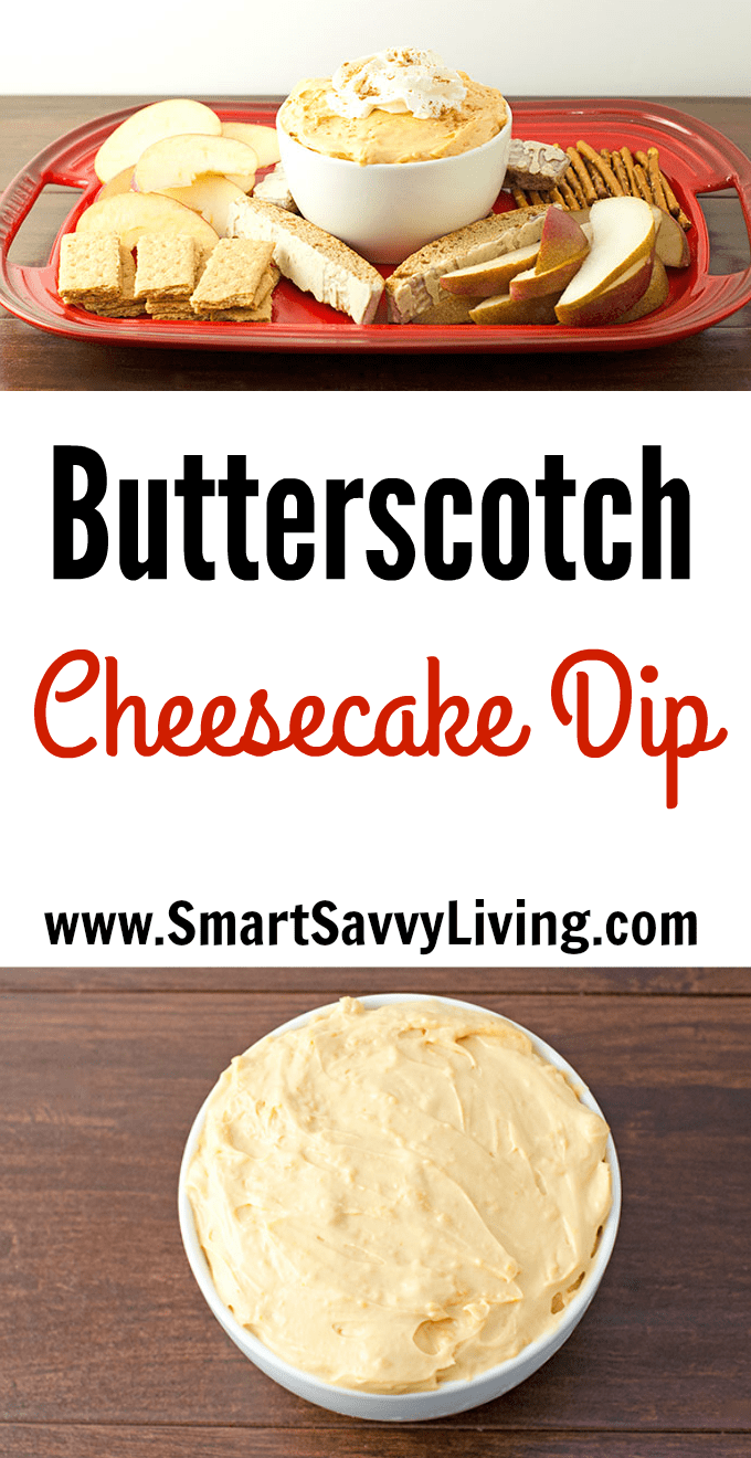 Butterscotch Cheesecake Dip Recipe | Looking for an easy dessert recipe that everyone will love? This is one perfect dessert dip recipe for parties that your guests will keep going back to enjoy!