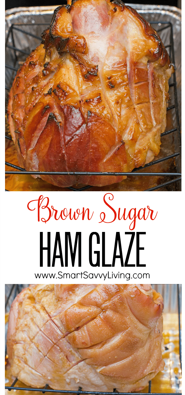 brown sugar ham glaze recipe collage