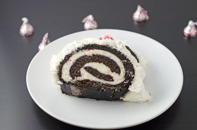 Chocolate-Gingerbread-Cake-Roll-Recipe-with-Peppermint-Butter-Cream-recipe-plated-2
