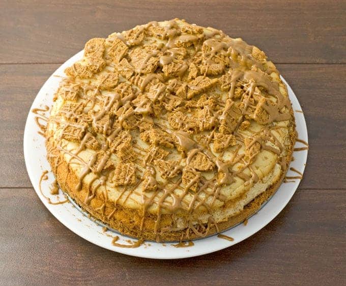 Cookie Butter Cheesecake Recipe | Add this cookie butter cheesecake recipe to the list of desserts EVERYONE will love!