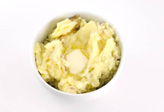 Skin-On Mashed Potatoes Recipe Photo With Butter