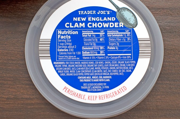 Trader Joe's Refrigerated New England Clam Chowder Review