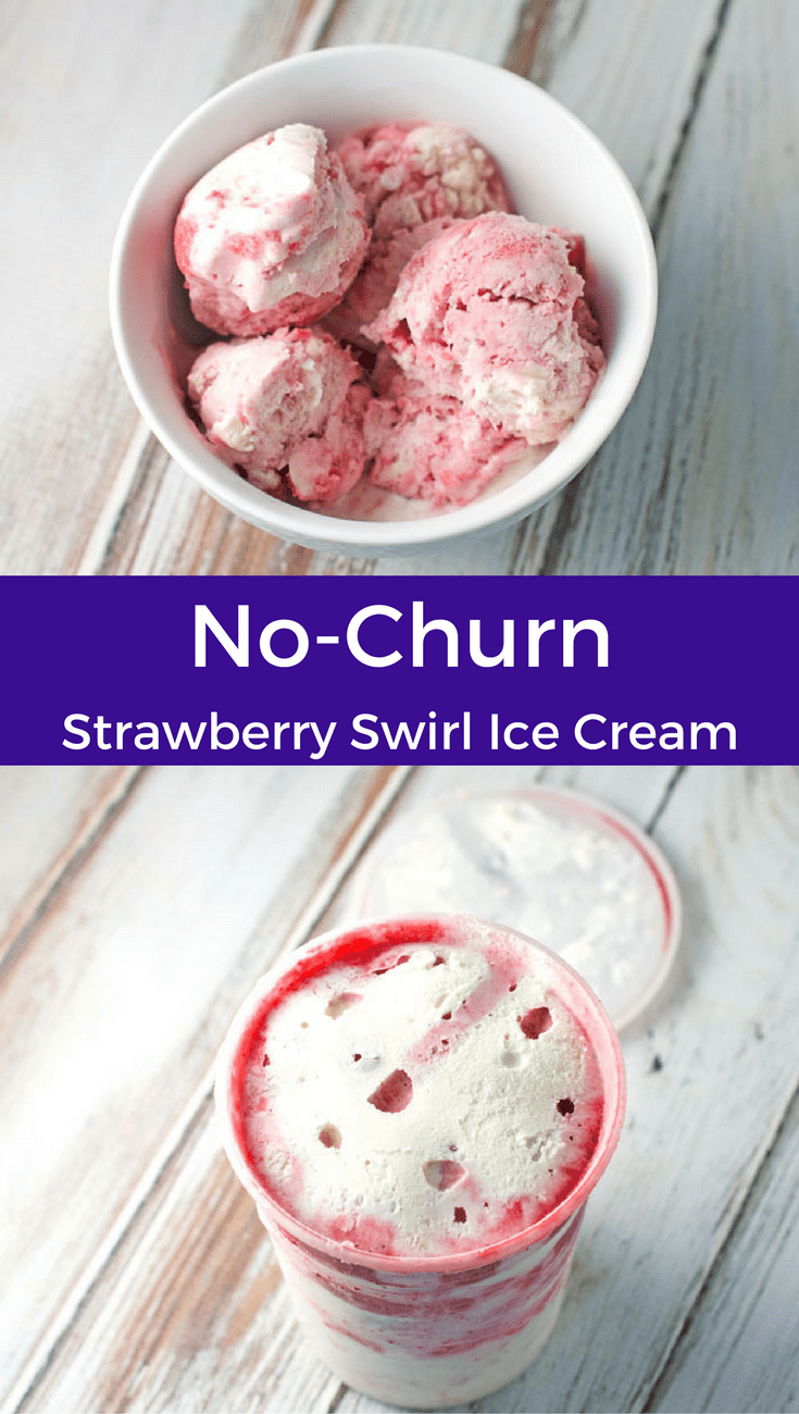 No-Churn Strawberry Swirl Ice Cream Recipe No-Churn Strawberry Swirl Ice Cream Recipe