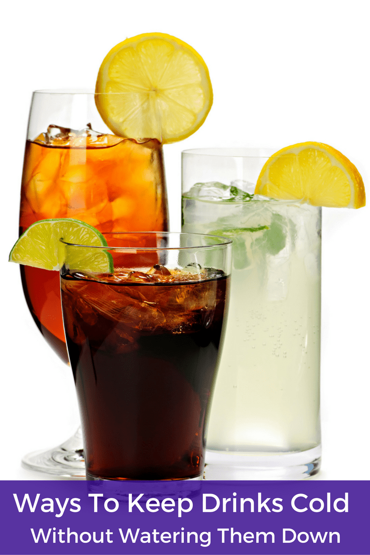 Pinterest image of 3 drinks with ice.